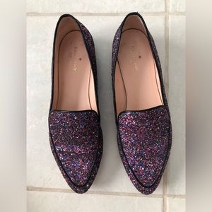 Kate Spade Glitter Flats, Women Size 10